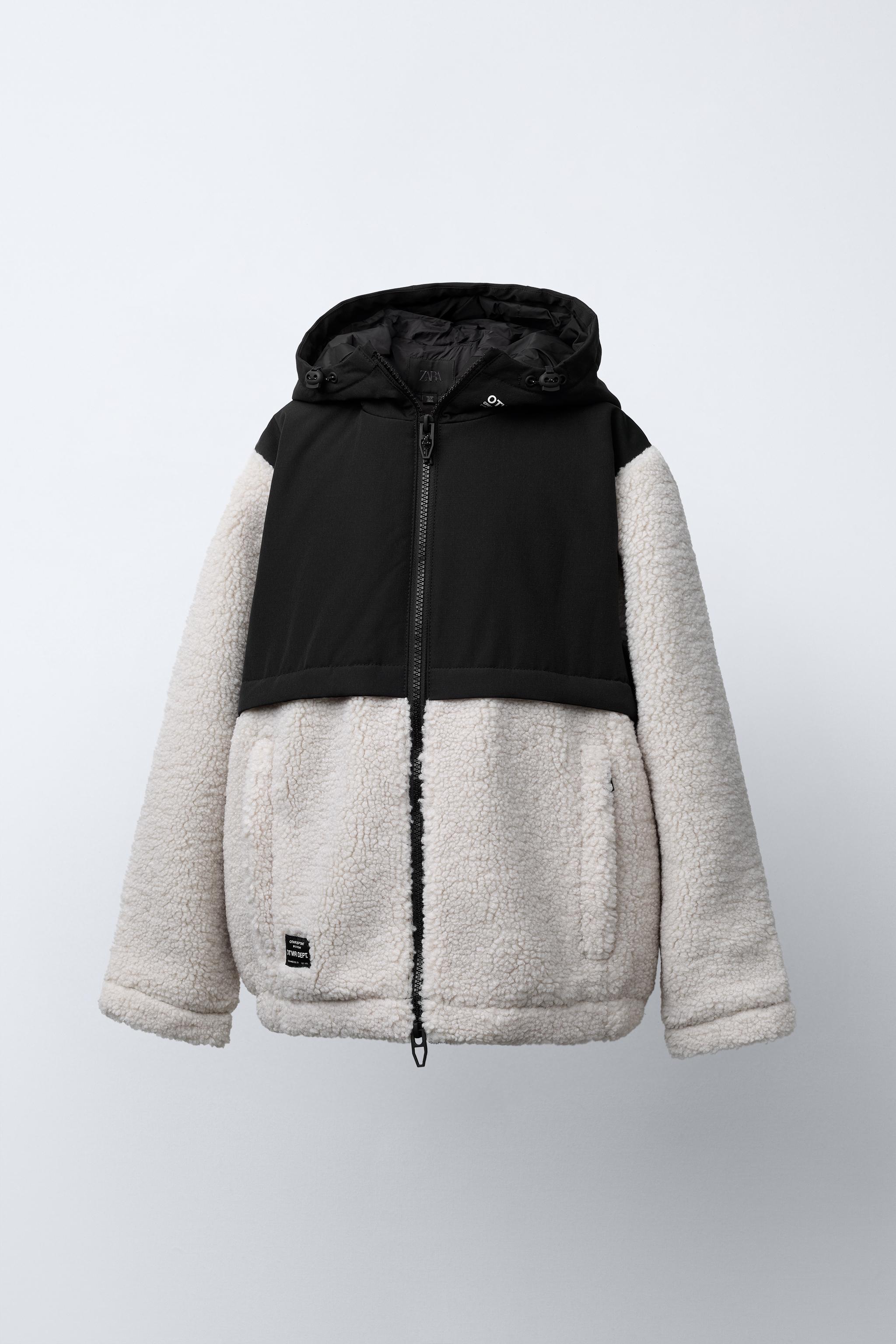 FLEECE AND NYLON JACKET